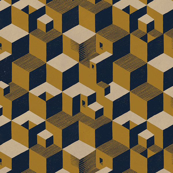 CUBE ネイビー/ブラウン